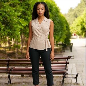 Notations white tie front top, really nice!